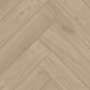 Eiken visgraat vloer van De Vloeren Kenner in de kleur Double Alaska White