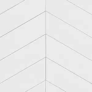 Hongaarse punt eiken van De Vloeren Kenner in de kleur dekkend wit