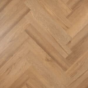 Plak PVC vloer visgraat van het merk Otium at Home in de kleur Onyx.